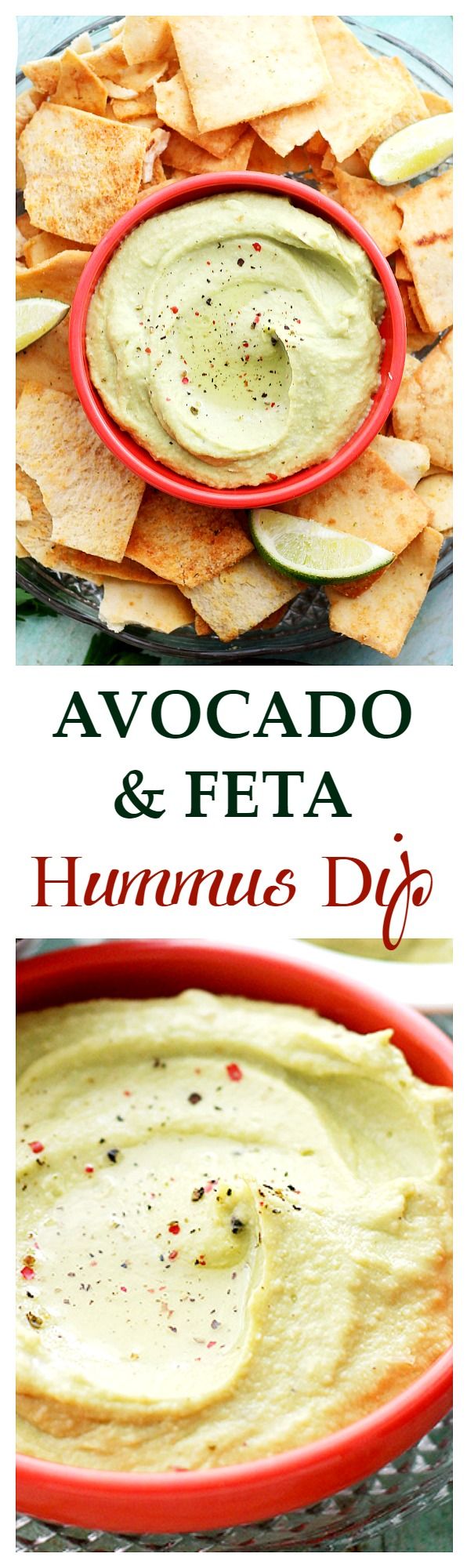 Feta Cheese and Avocado Hummus Dip