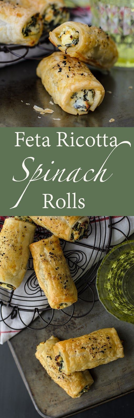 Feta Ricotta Spinach Rolls