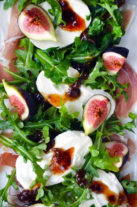 Fig, Prosciutto and Burrata Cheese Salad