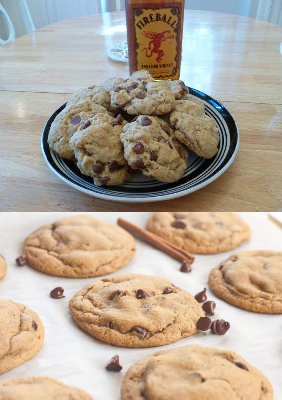 Fireball Whisky Brown Butter Chocolate Chip Cookies