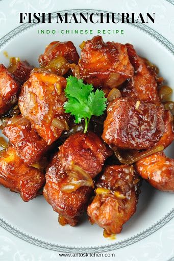 Fish manchurian - indo chinese fish