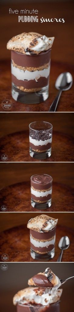 Five Minute Pudding S'mores