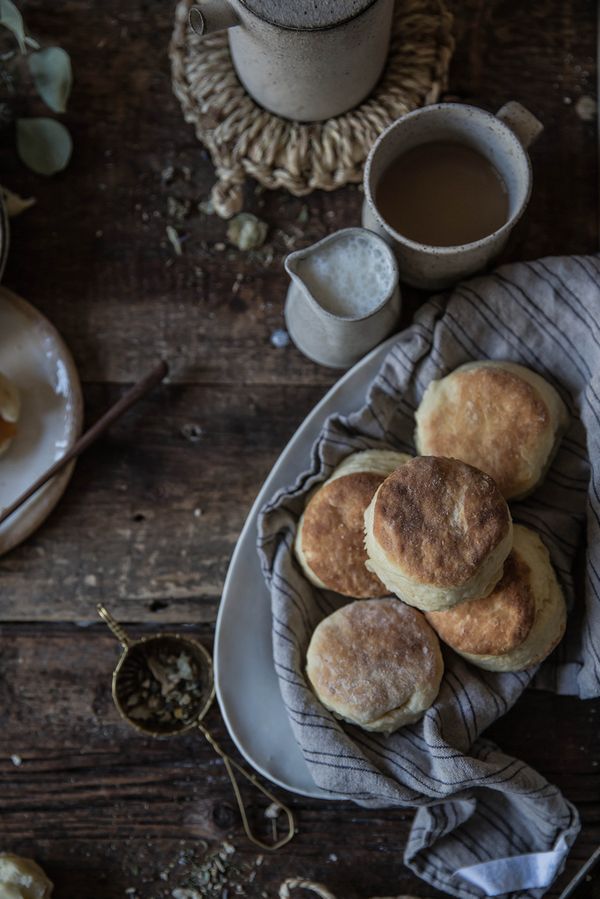 Flaky + Fluffy Buttermilk Biscuits From Scratch