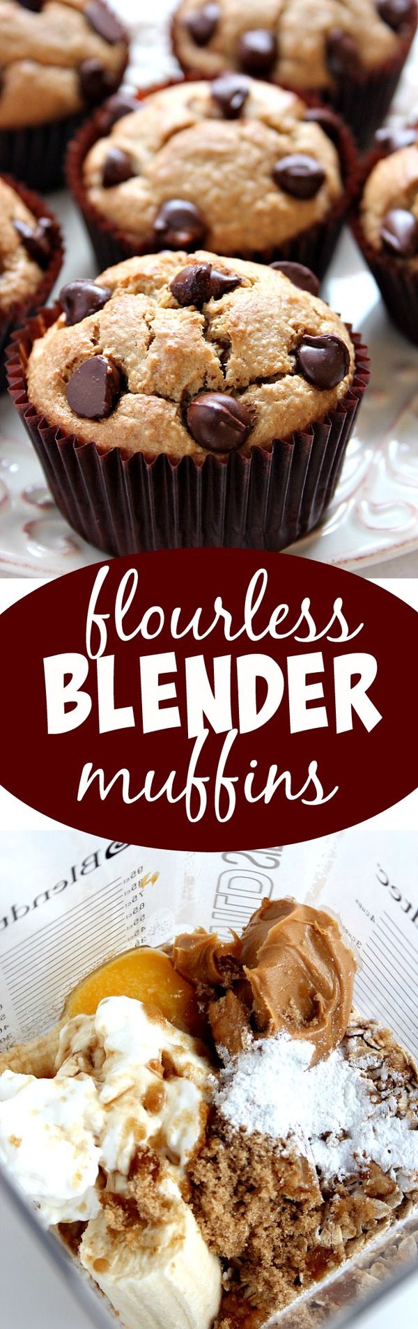 Flourless Peanut Butter Blender Muffins