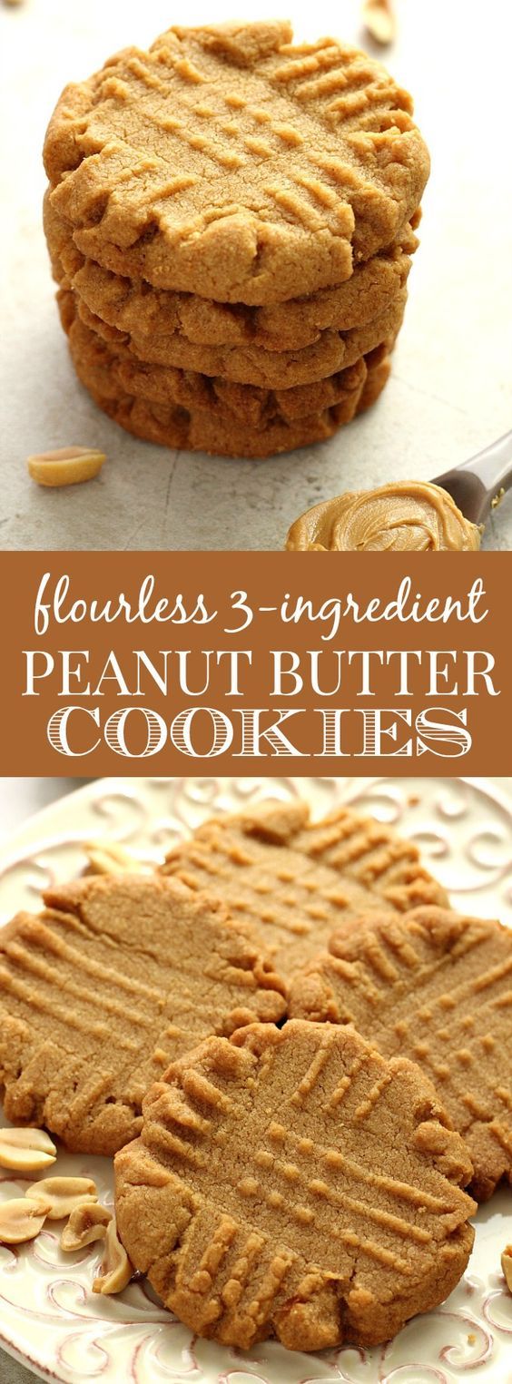 Flourless Peanut Butter Cookies