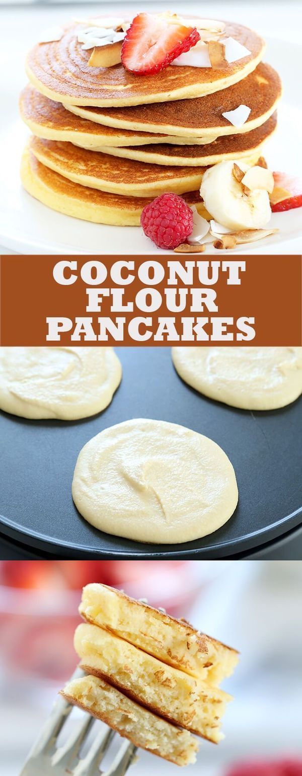 Fluffy Coconut Flour Pancakes