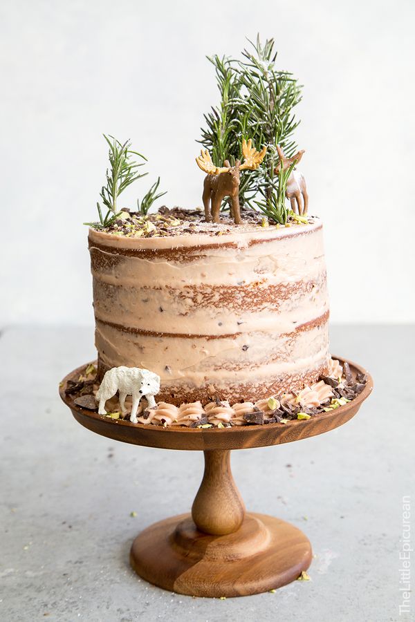 Forest Chocolate Caramel Pumpkin Cake