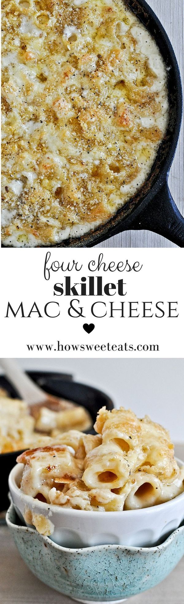 Four Cheese Baked Skillet Mini Rigs