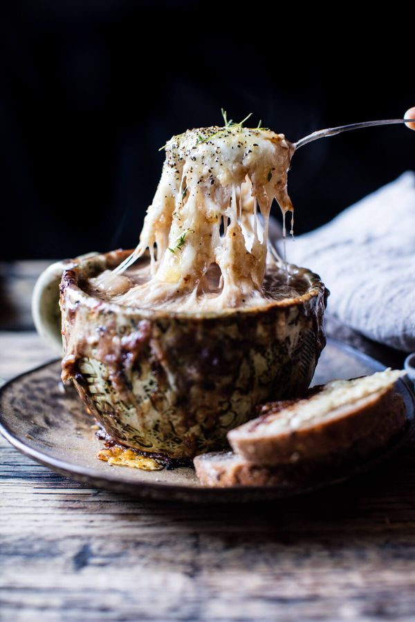 French Onion and Gnocchi Soup