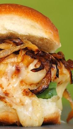 French Onion Chicken Sandwiches