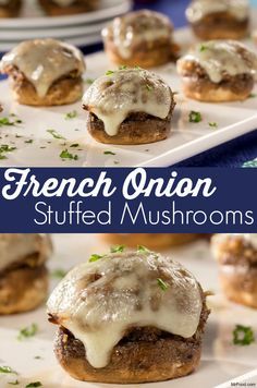 French Onion Stuffed Mushrooms