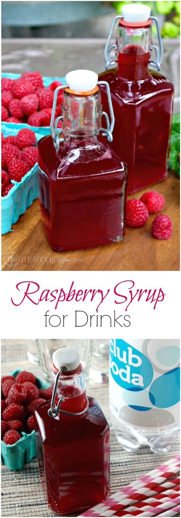 Fresh Raspberry Syrup for Drinks