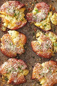 Fried Smashed Potatoes