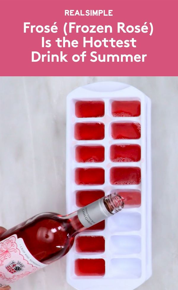 Frosé (Frozen Rosé Is the Hottest Drink of Summer