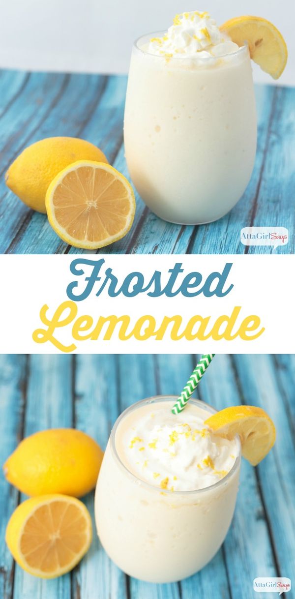 Frosted and Frozen Lemonade