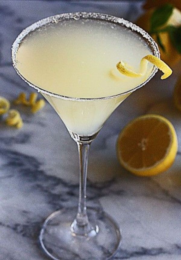 Frosty Lemon Drop Martini