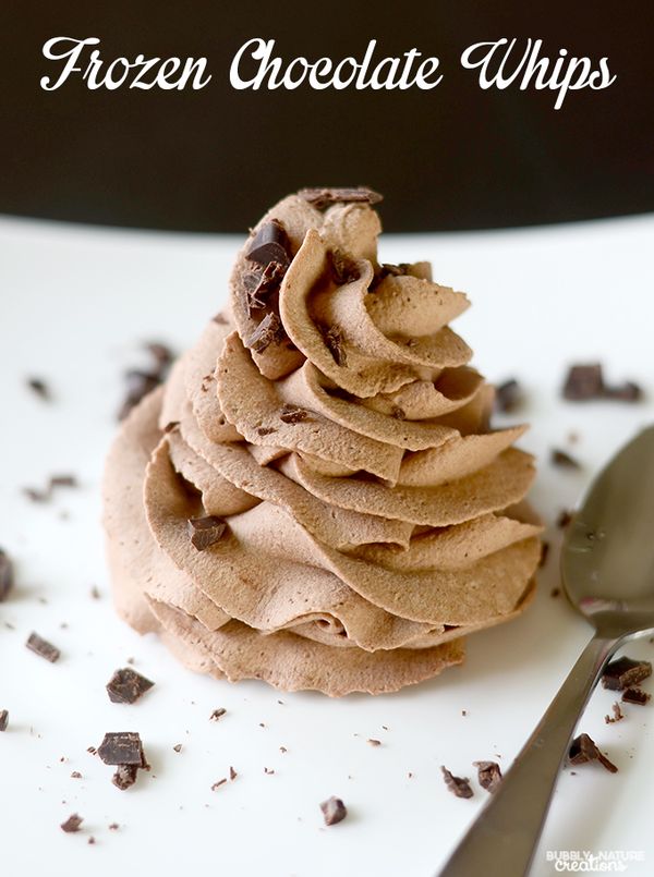 Frozen Chocolate Whips! (Low Carb THM S