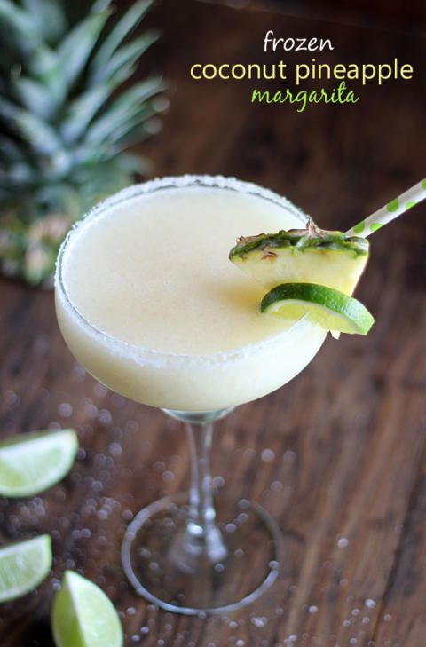 Frozen Coconut Pineapple Margarita