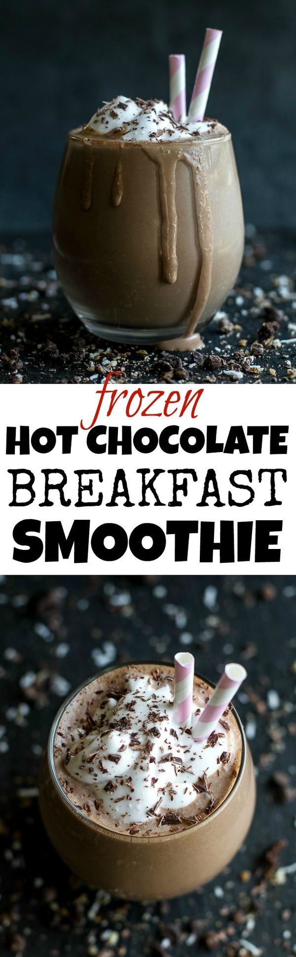 Frozen Hot Chocolate Breakfast Smoothie