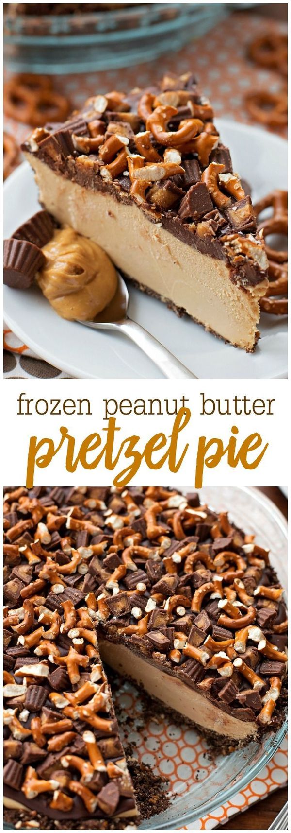 Frozen Peanut Butter Pretzel Pie