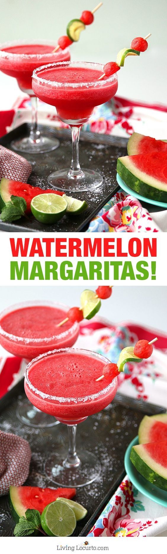 Frozen Watermelon Margaritas