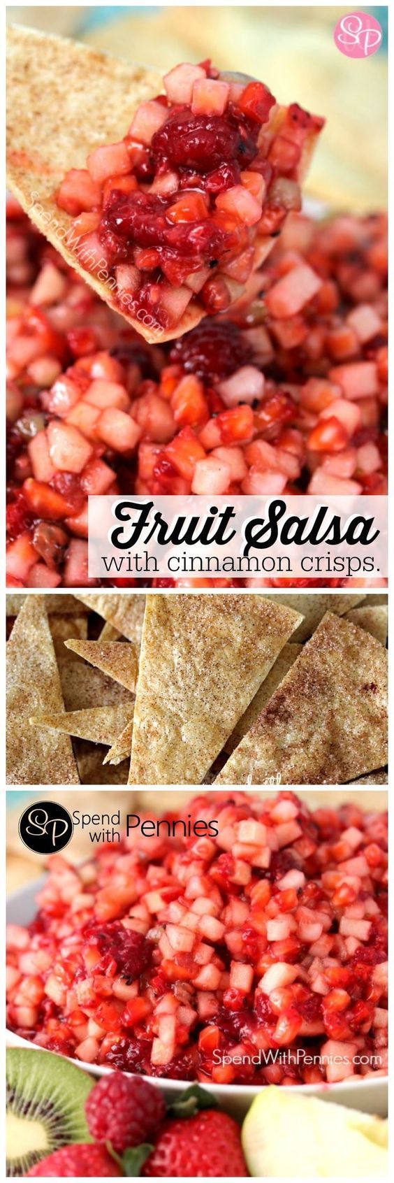 Fruit Salsa with Cinnamon Crisps