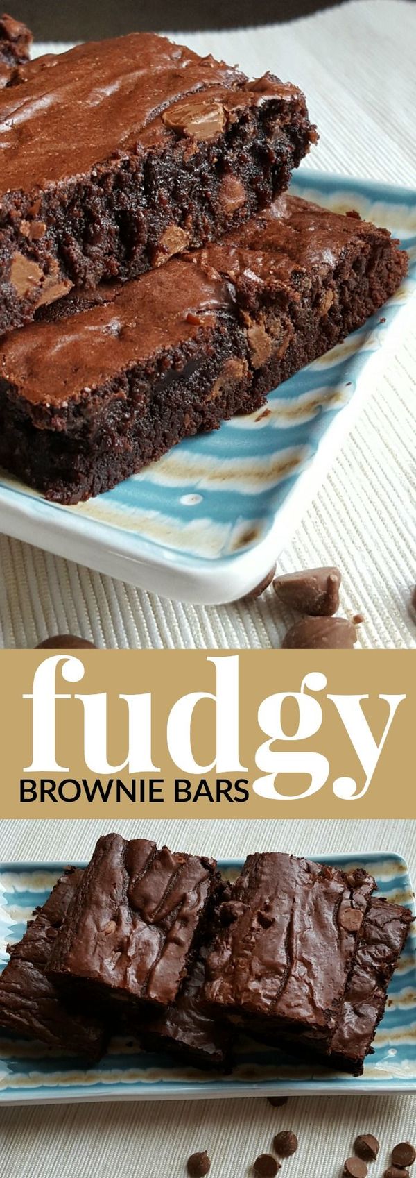 Fudgy brownie bars