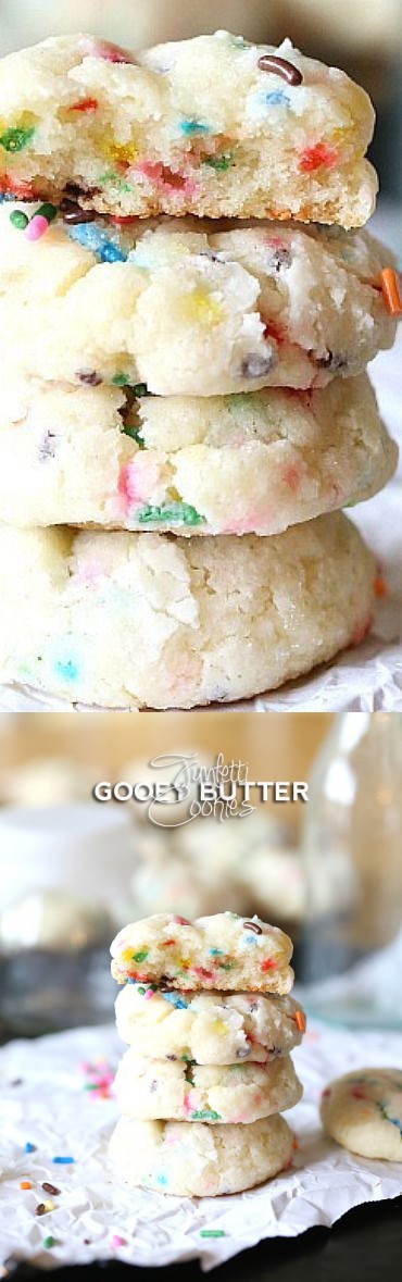 Funfetti Gooey Butter Cookies