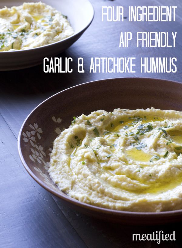 Garlic & Artichoke Hummus (AIP