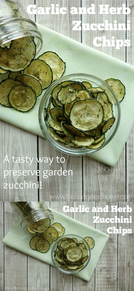 Garlic and Herb Zucchini Chips