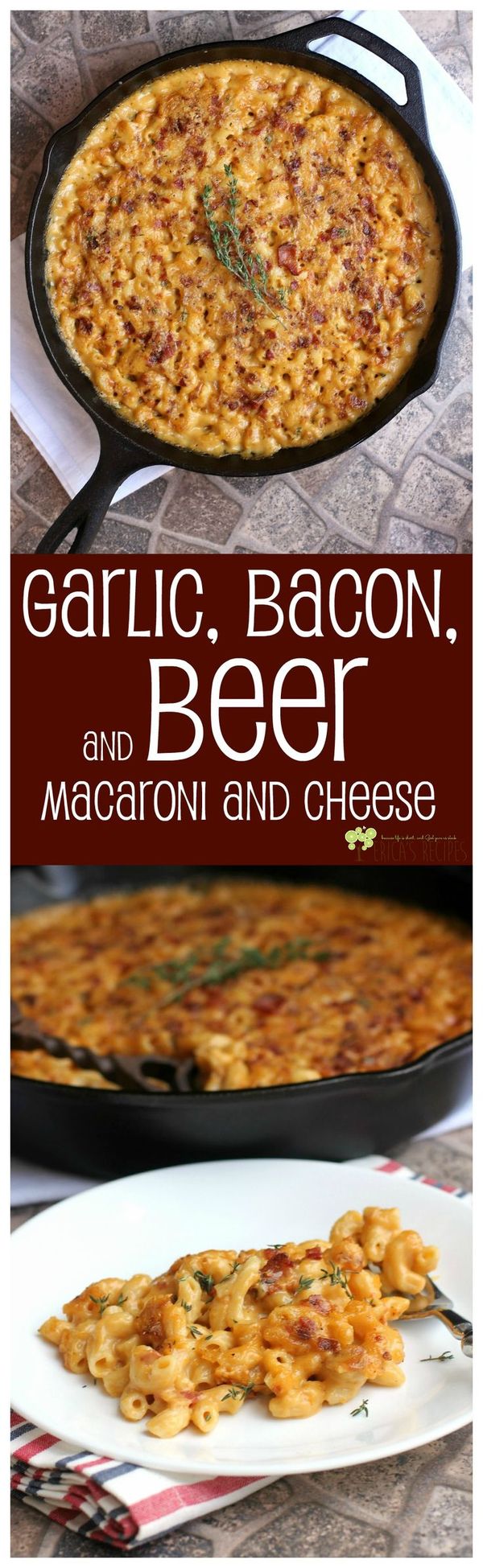 Garlic, Bacon, and Beer Macaroni and Cheese