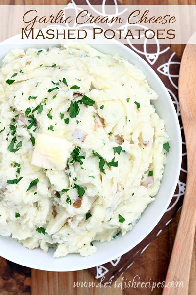 Garlic Cream Cheese Mashed Potatoes