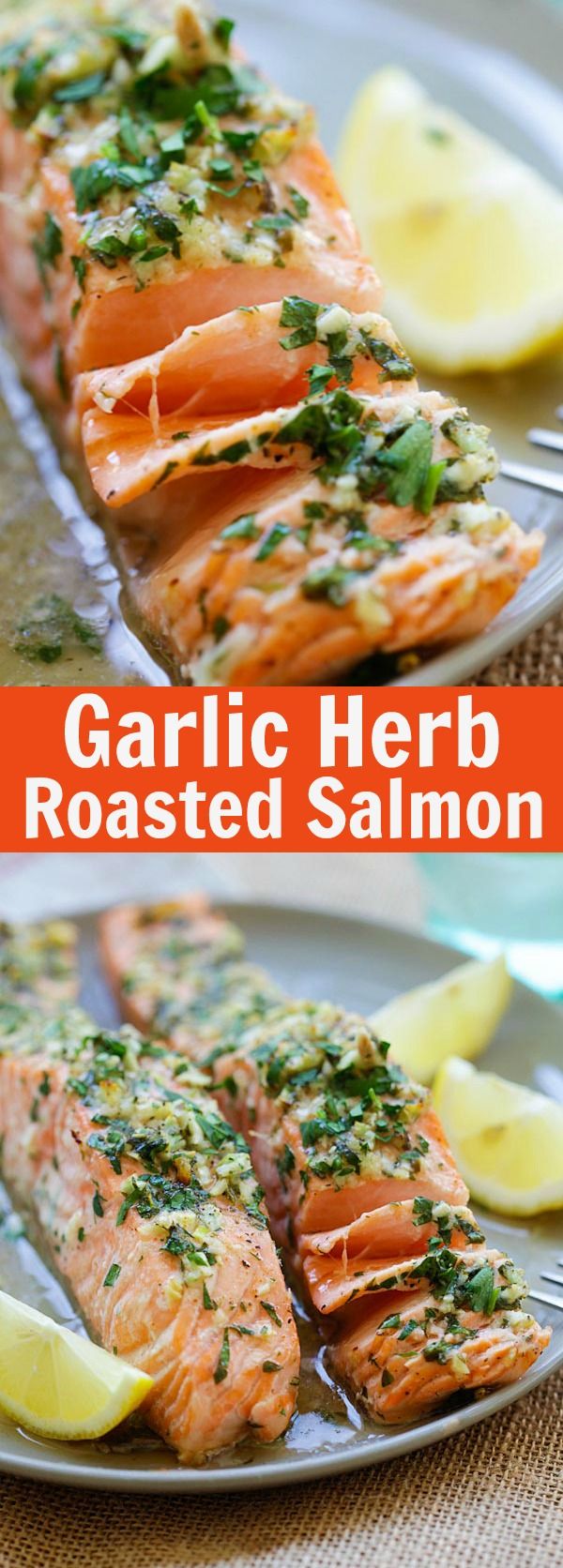 Garlic Herb Roasted Salmon