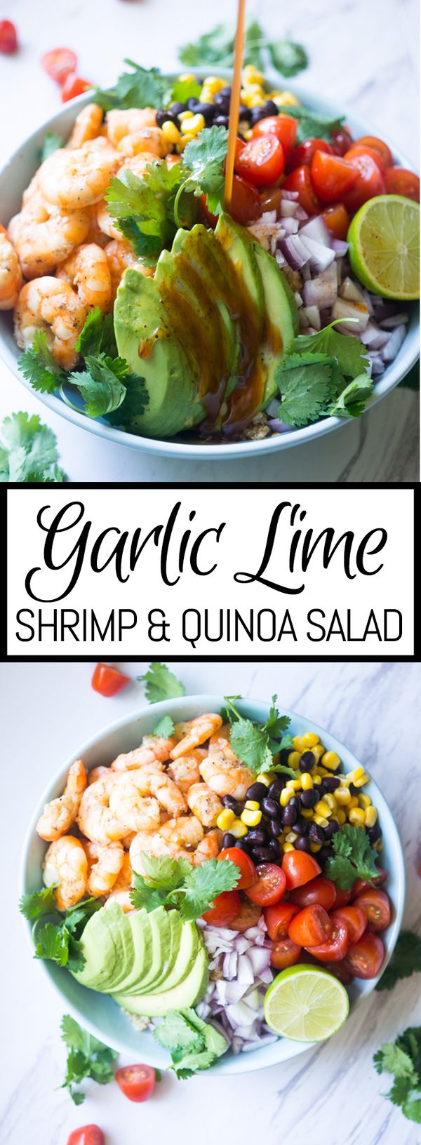 Garlic Lime Shrimp and Quinoa Salad