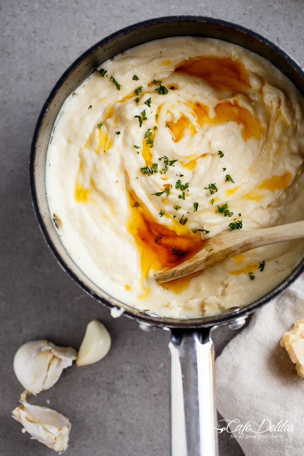 Garlic-Parmesan Browned Butter Mashed Potatoes