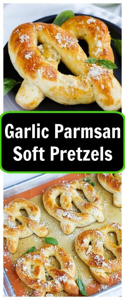 Garlic Parmesan Soft Pretzels