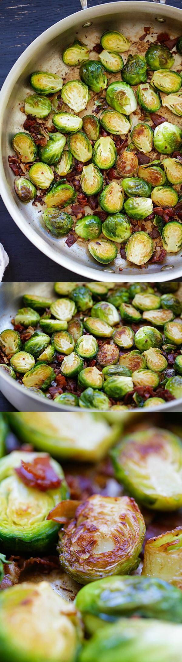 Garlic-Prosciutto Brussels Sprouts