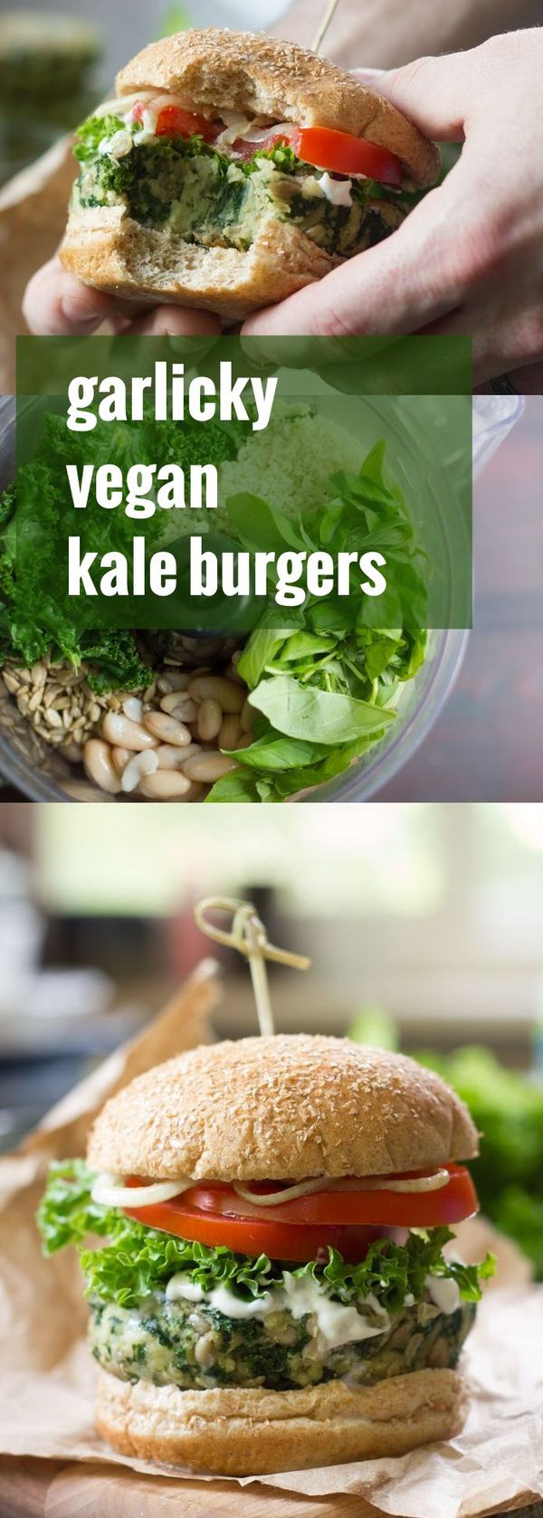 Garlicky Kale Burgers