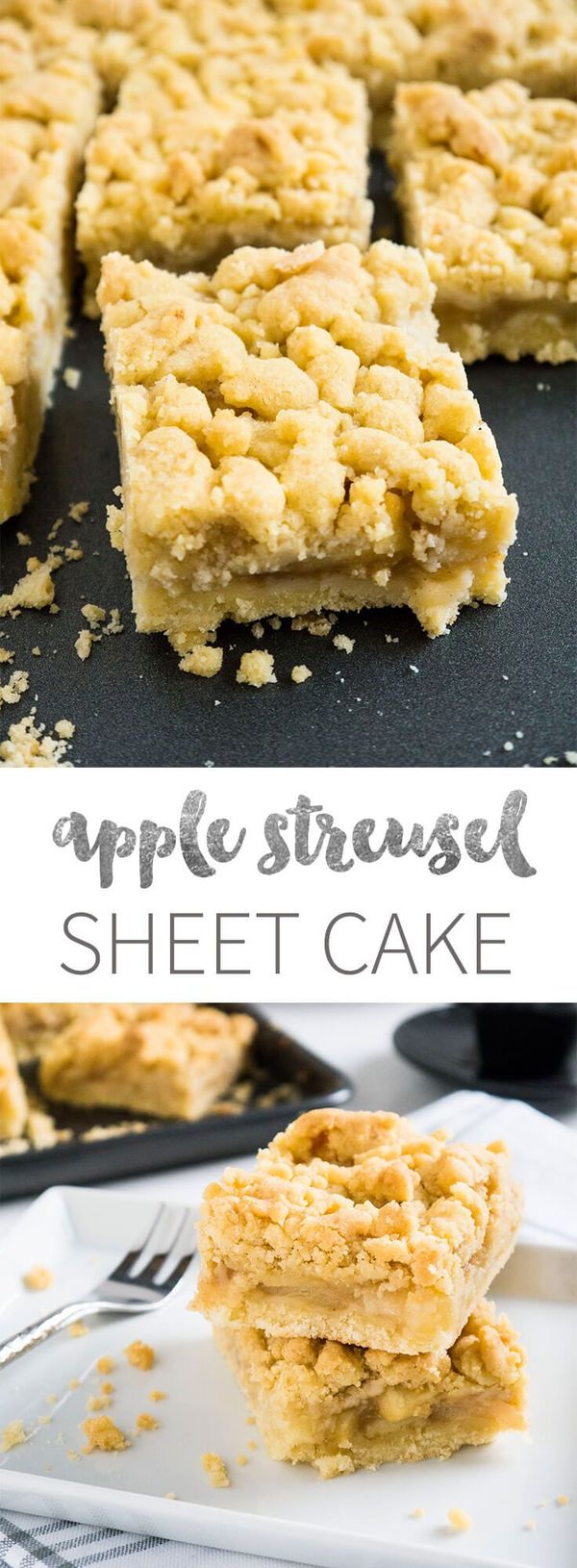 German Apple Streusel Sheet Cake