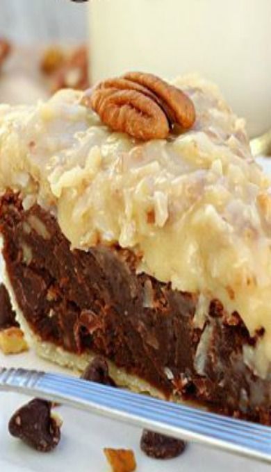 German Chocolate Fudge Pie