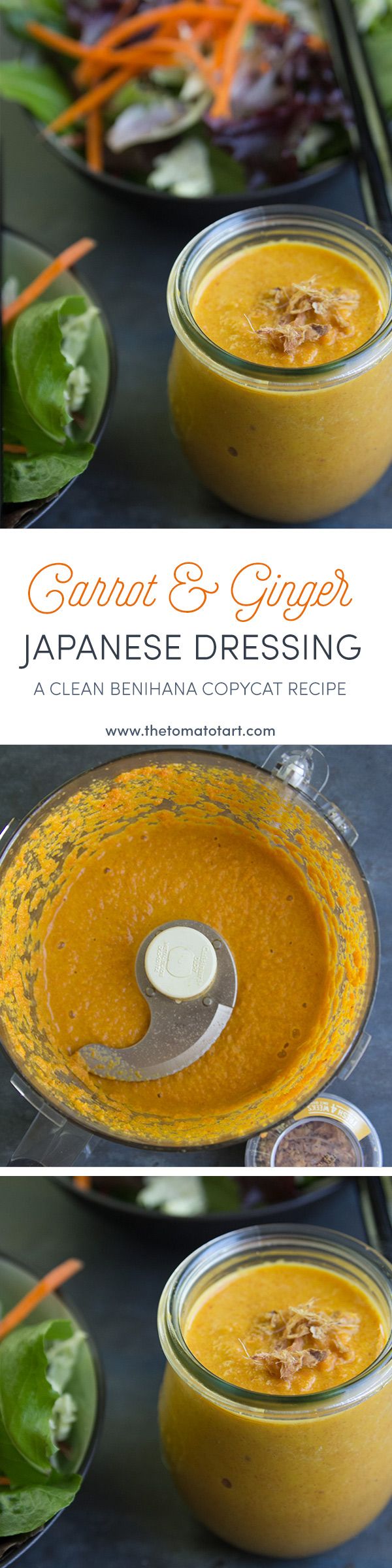 Ginger and Carrot Japanese Salad Dressing