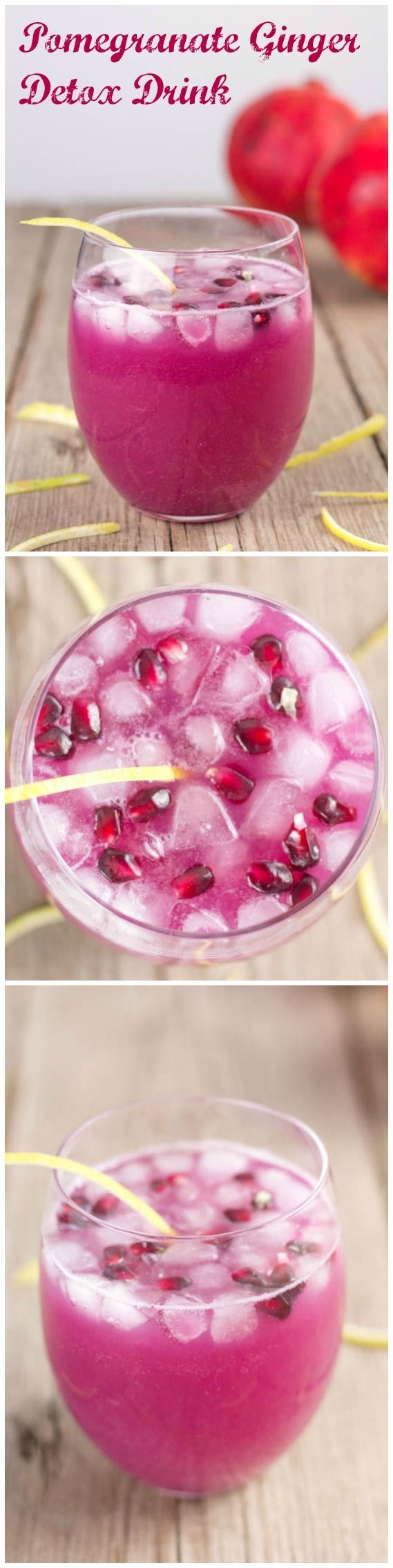 Ginger, Lemon and Pomegranate Detox