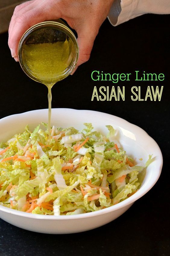 Ginger Lime Asian Slaw