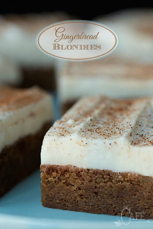 Gingerbread Blondies