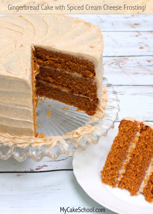 Gingerbread Cake with Spiced Cream Cheese Frosting