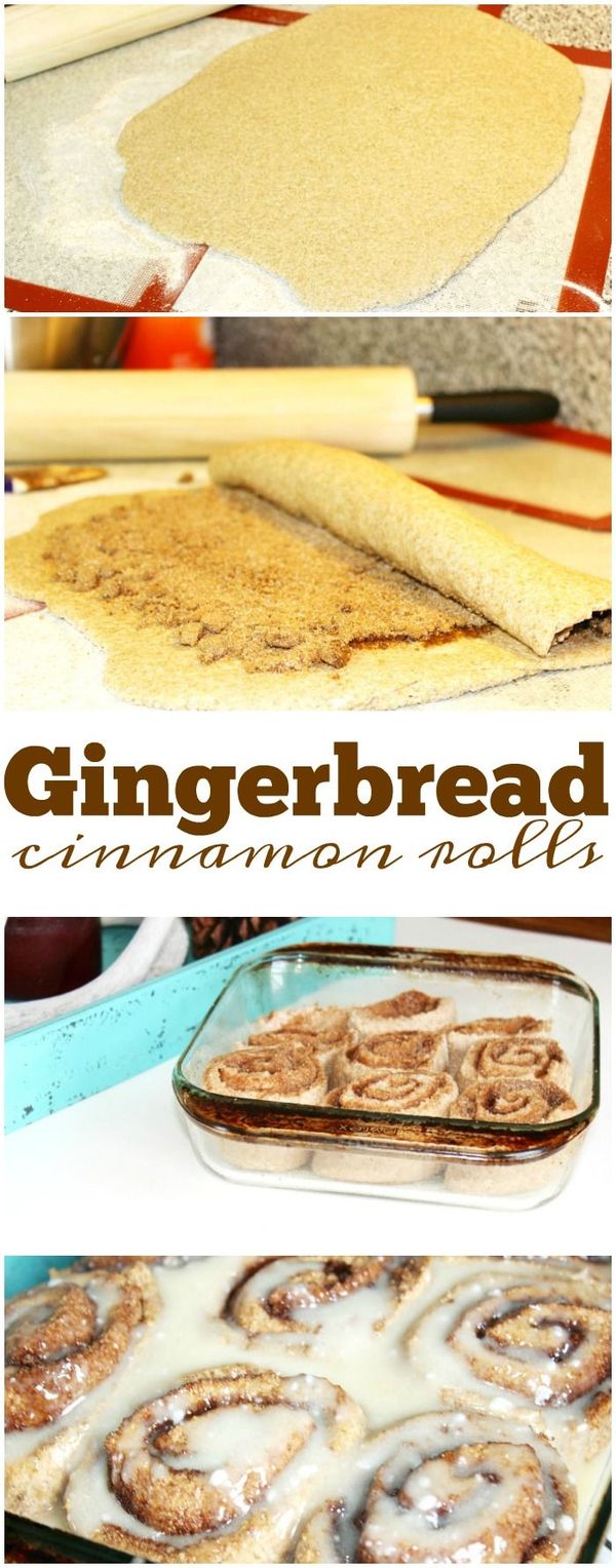 Gingerbread cinnamon rolls