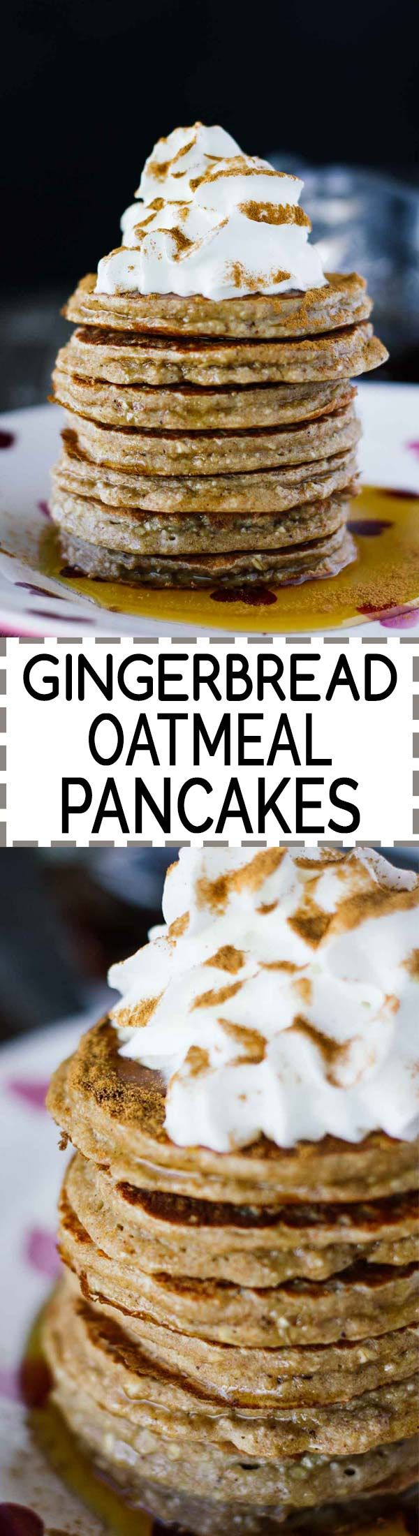 Gingerbread Oatmeal Pancakes