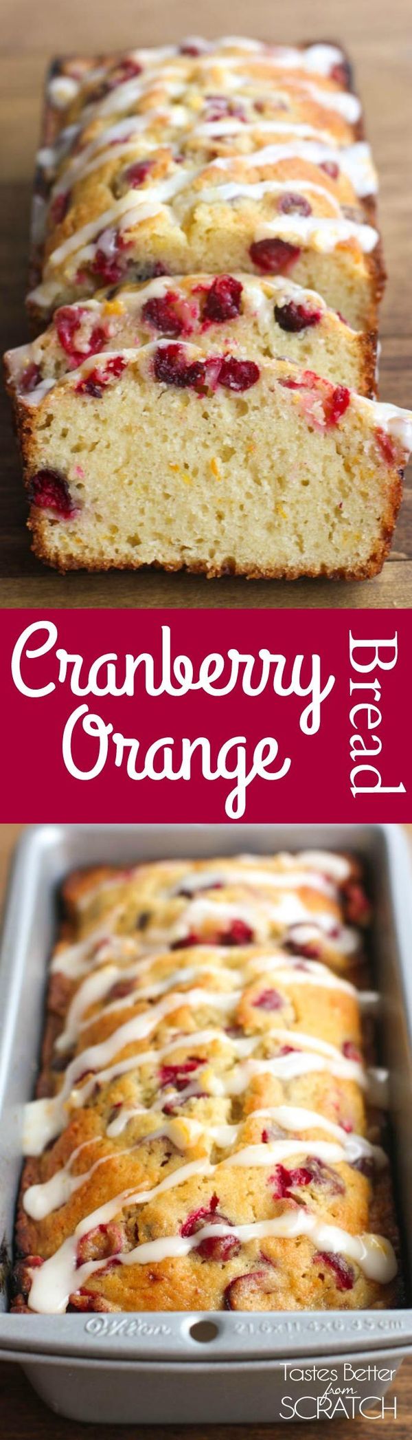 Glazed Cranberry Orange Bread