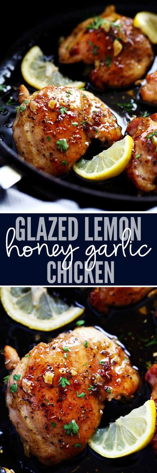 Glazed Lemon Honey Garlic Chicken