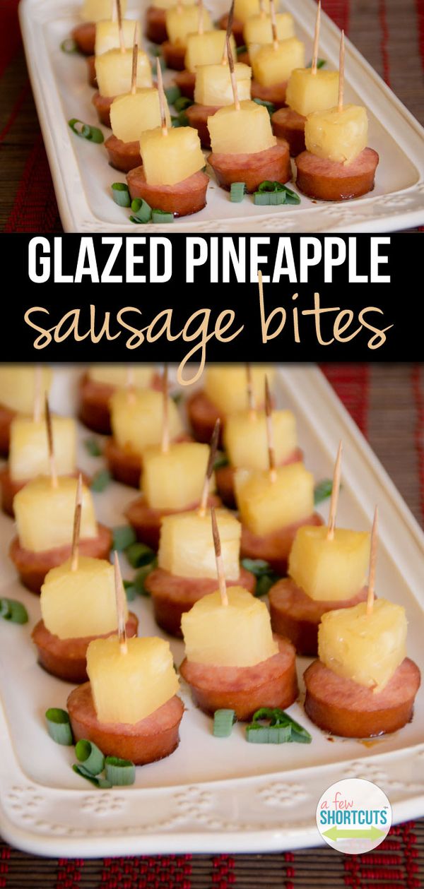 Glazed Pineapple Sausage Bites